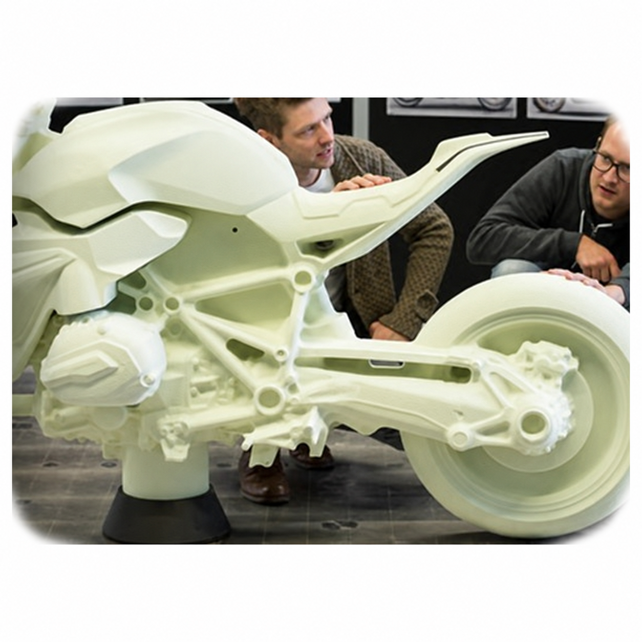 Full-scale motorcycle prototype